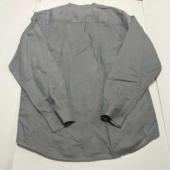 Structure | Linen Blend Embroidery Long Sleeve Shirt - Picture 3 of 4